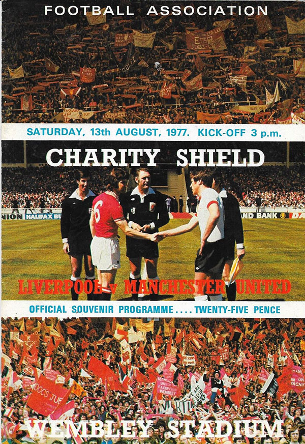 English Football Program: Liverpool vs. Manchester United (August 13, 1977)