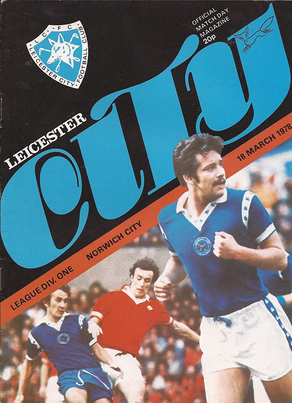English Football Program: Leicester City vs. Norwich City (March 18, 1976)