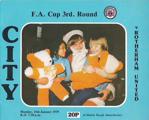 English Football Program: Manchester City vs. Rotherham United (January 15, 1979)
