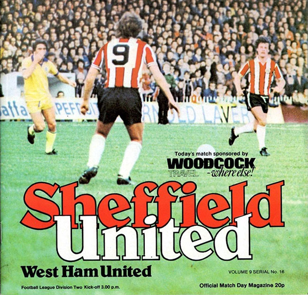 English Football Program: Sheffield United vs. West Ham United (April 2, 1979)