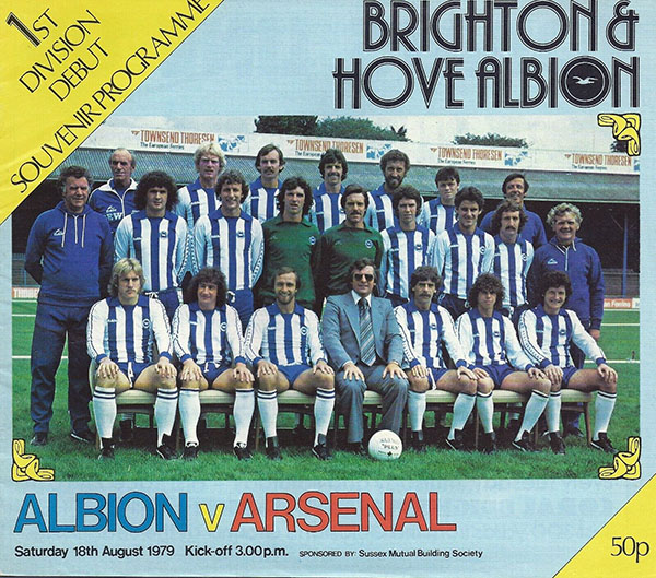 English Football Program: Brighton & Hove Albion vs. Arsenal (August 18, 1979)