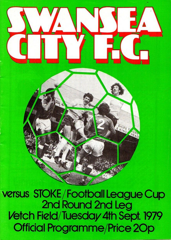 English Football Program: Swansea City vs. Stoke City (September 4, 1979)