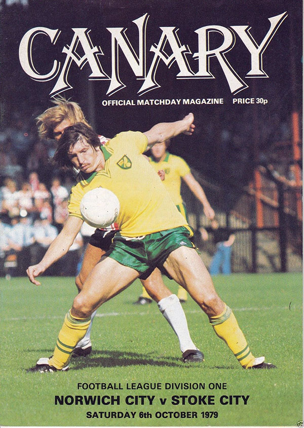 English Football Program: Norwich City vs. Stoke City (October 6, 1979)