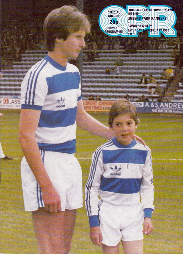 English Football Program: Queens Park Rangers vs. Swansea City (February 2, 1980)