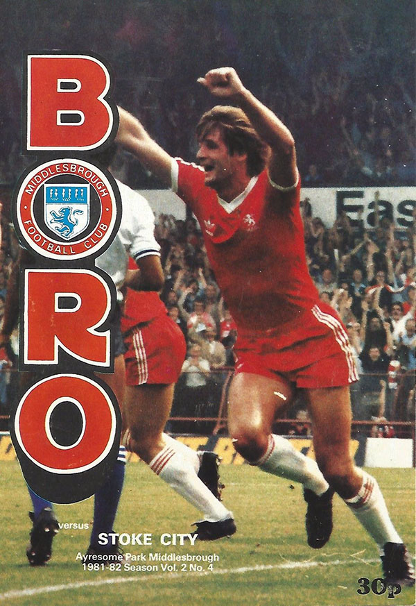 English Football Program: Middlesbrough vs. Stoke City (September 26, 1981)