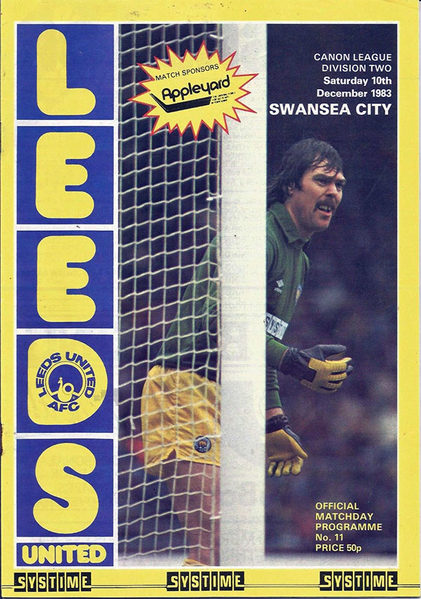 English Football Program: Leeds United vs. Swansea City (December 10, 1983)