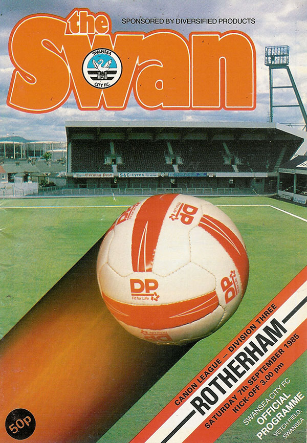 English Football Program: Swansea City vs. Rotherham United (September 7, 1985)