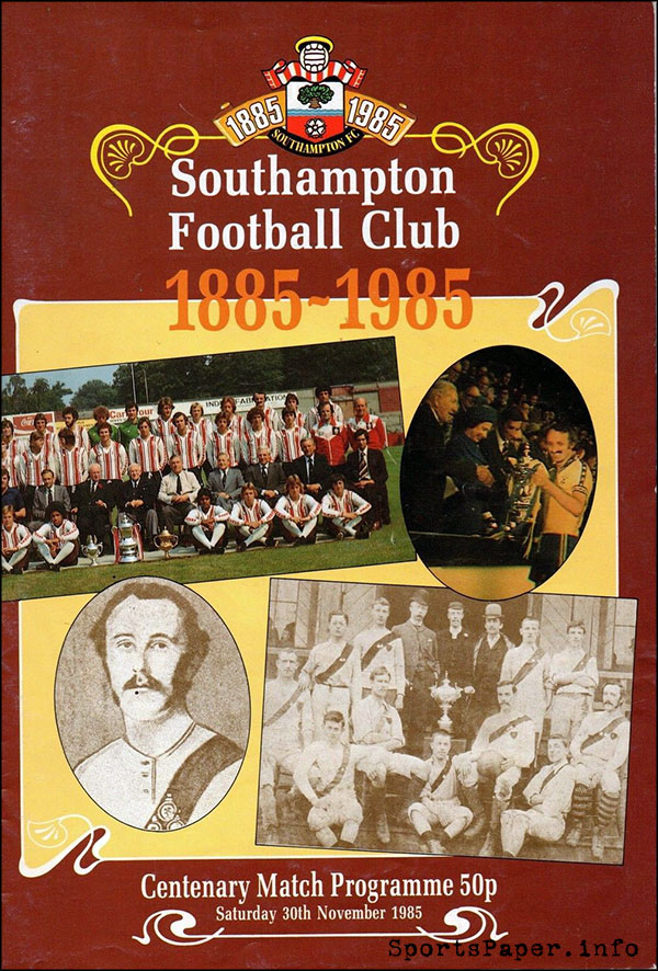 English Football Program: Southampton vs. Everton (November 30, 1985)