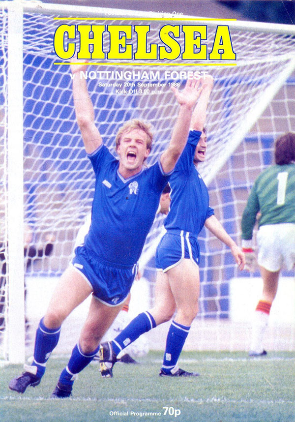 English Football Program: Chelsea vs. Nottingham Forest (September 20, 1986)