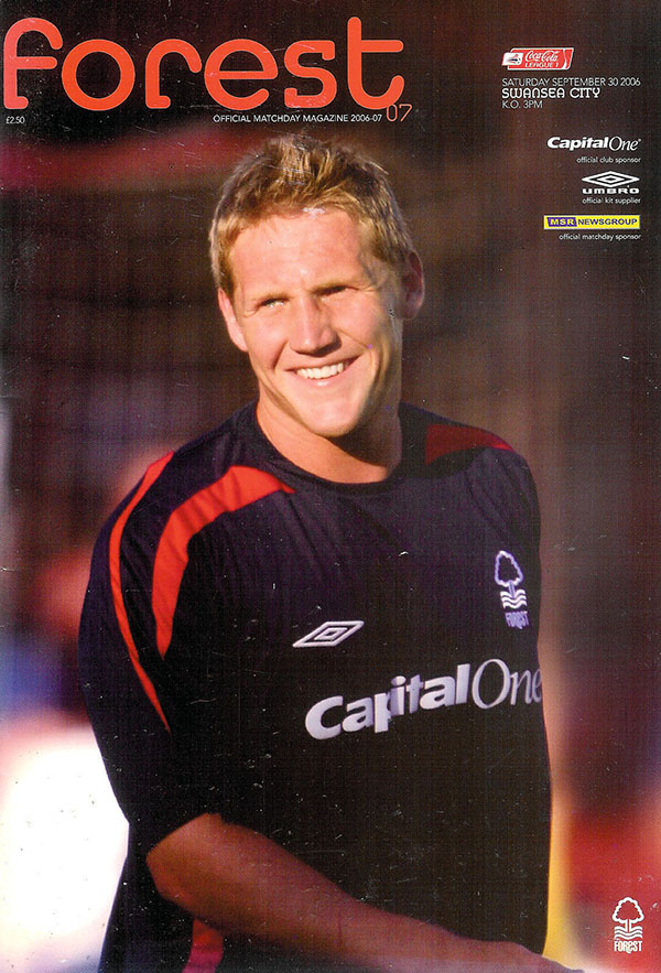 English Football Program: Nottingham Forest vs. Swansea City (September 30, 2006)